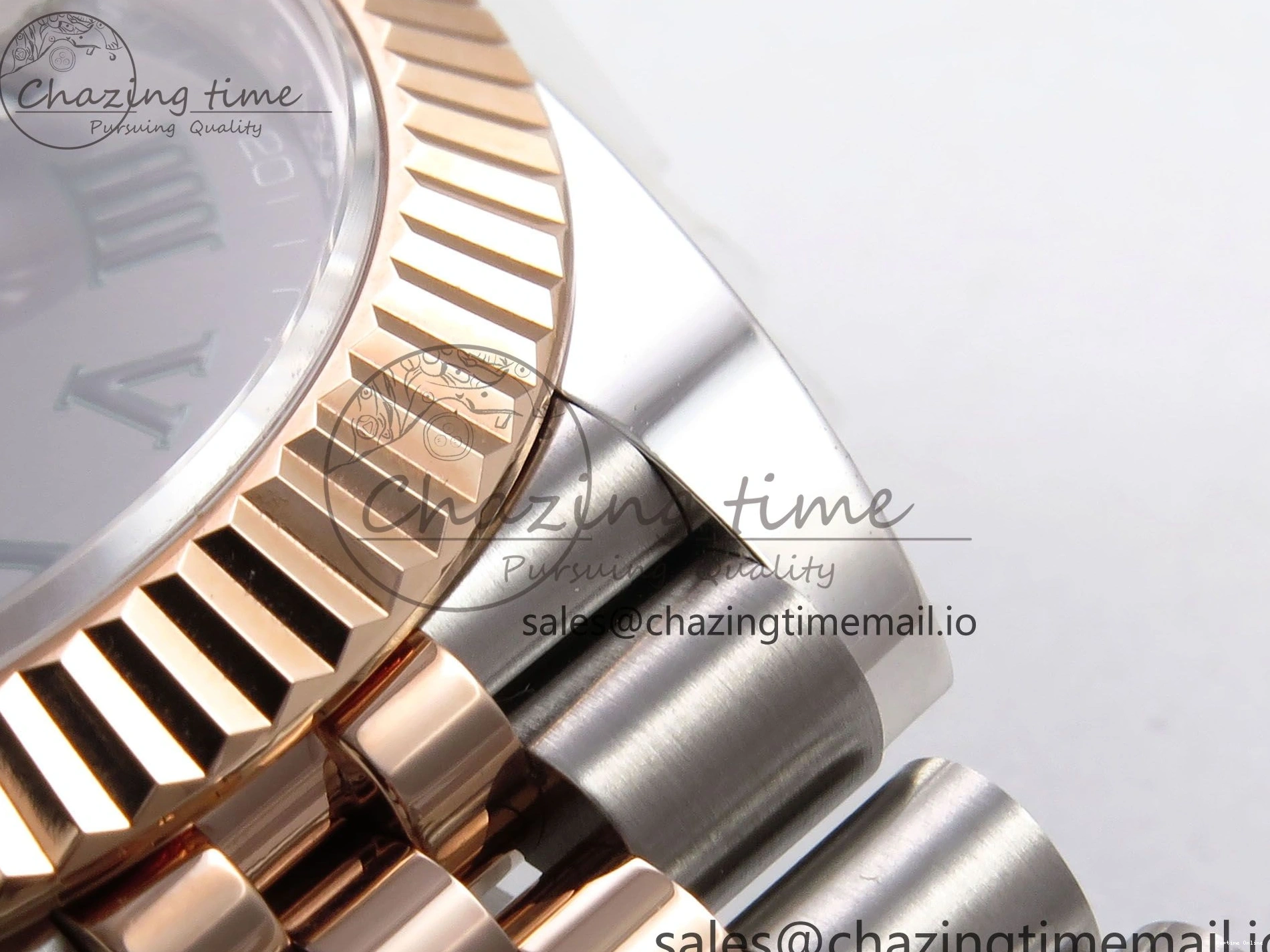 0214 DateJust 41 126331 ARF 1:1 Best Edition 904L Steel Gray Dial Green Roman Marker on SS RG Jubilee Bracelet SH3235（Gain Weight） FastDry 1103